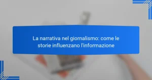 La narrativa nel giornalismo: come le storie influenzano l’informazione