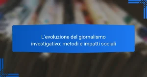 L’evoluzione del giornalismo investigativo: metodi e impatti sociali