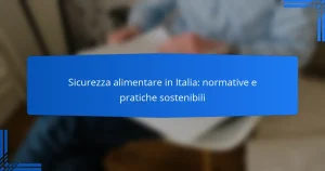 Sicurezza alimentare in Italia: normative e pratiche sostenibili